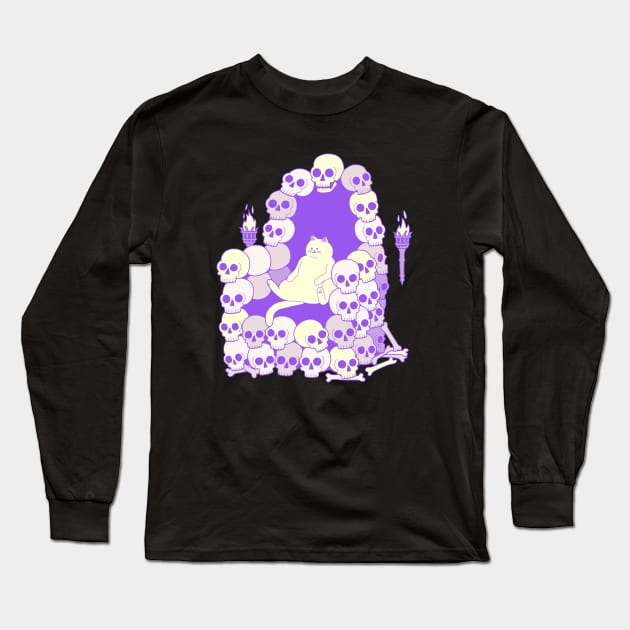 Throne of Skulls Long Sleeve T-Shirt by obinsun